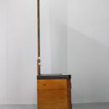 1940s Italian Art Deco Mirror Cabinet in Walnut Finish