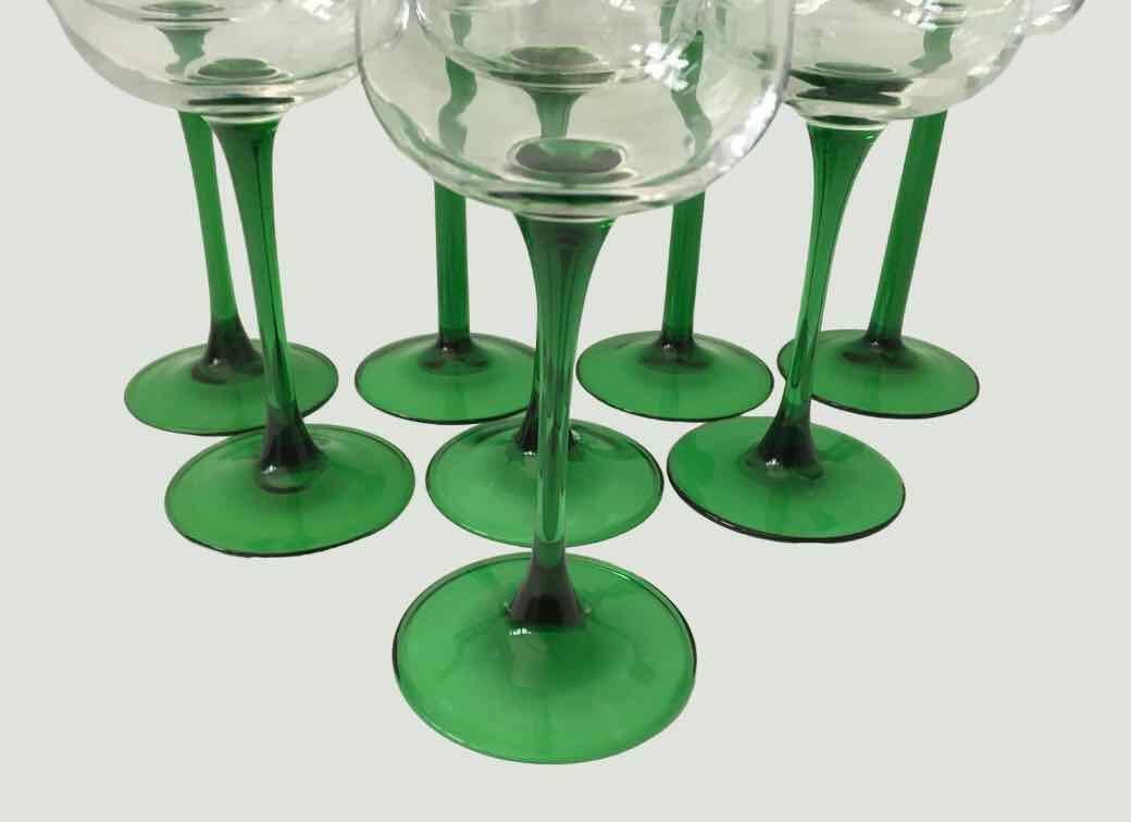 Set de 8 verres à vin d’Alsace