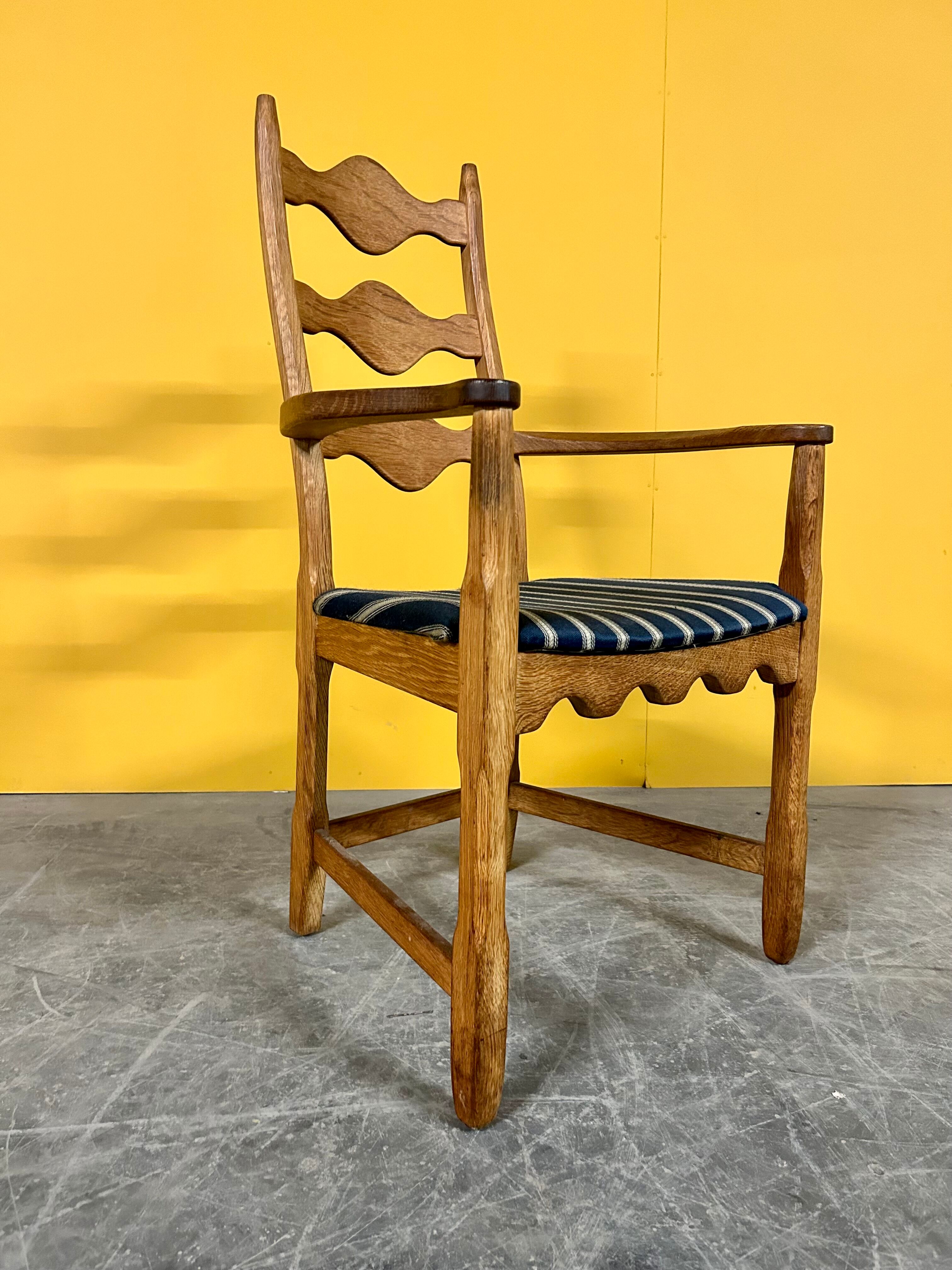 Danish vintage oak armchair 1960s