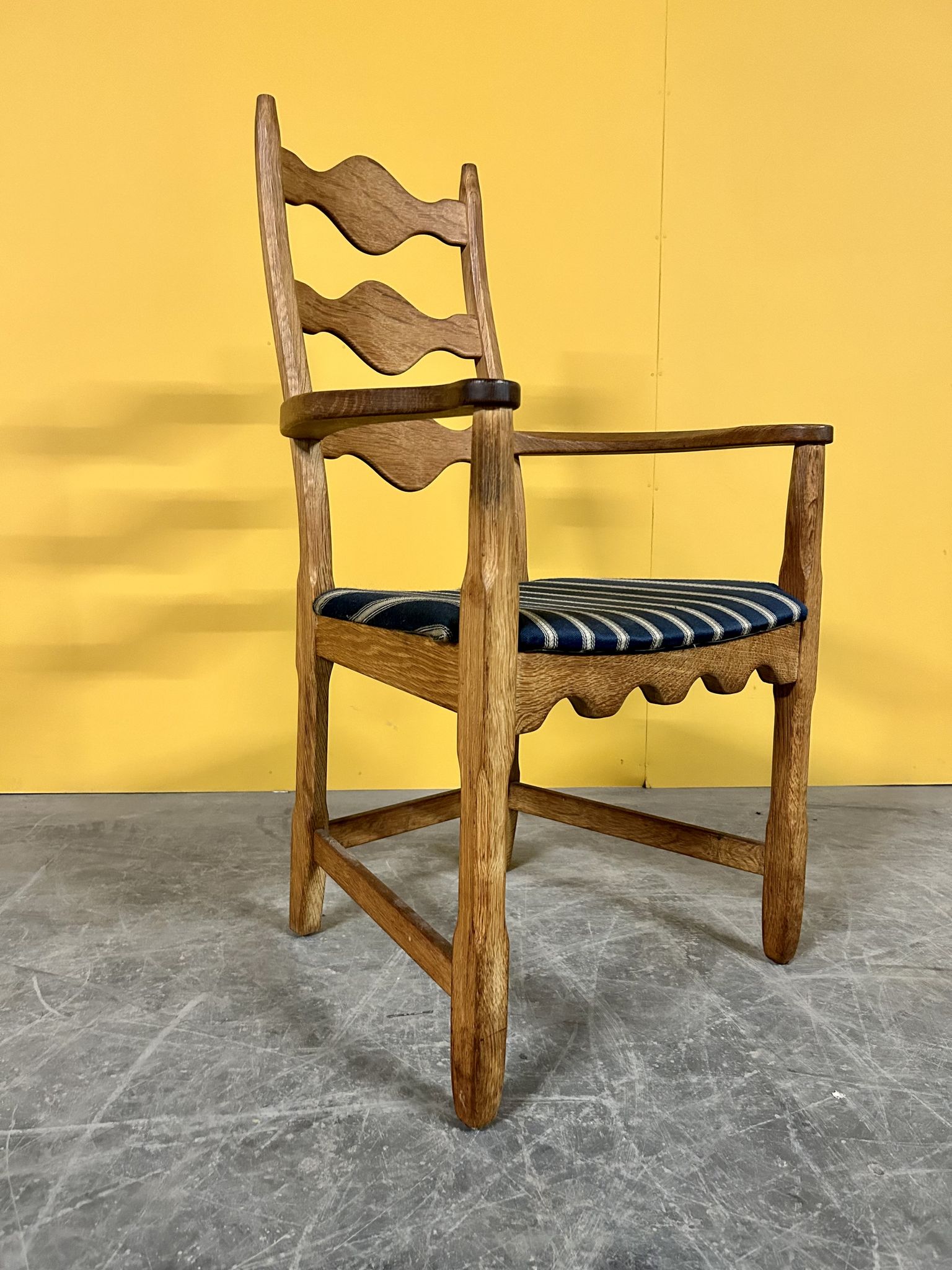Danish vintage oak armchair 1960s