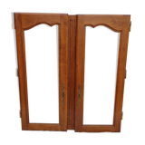 Paire de portes vitrées chene