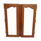 Pair of oak glazed doors