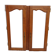 Pair of oak glazed doors