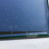 Bevelled mirror trapeze two waves at the top