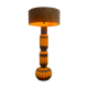 Ceramic floor lamp year 1960 two-tone lampshade