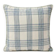 Housse de coussin en lin à carreaux - 50cmx50cm - Coussin intérieur non inclus.