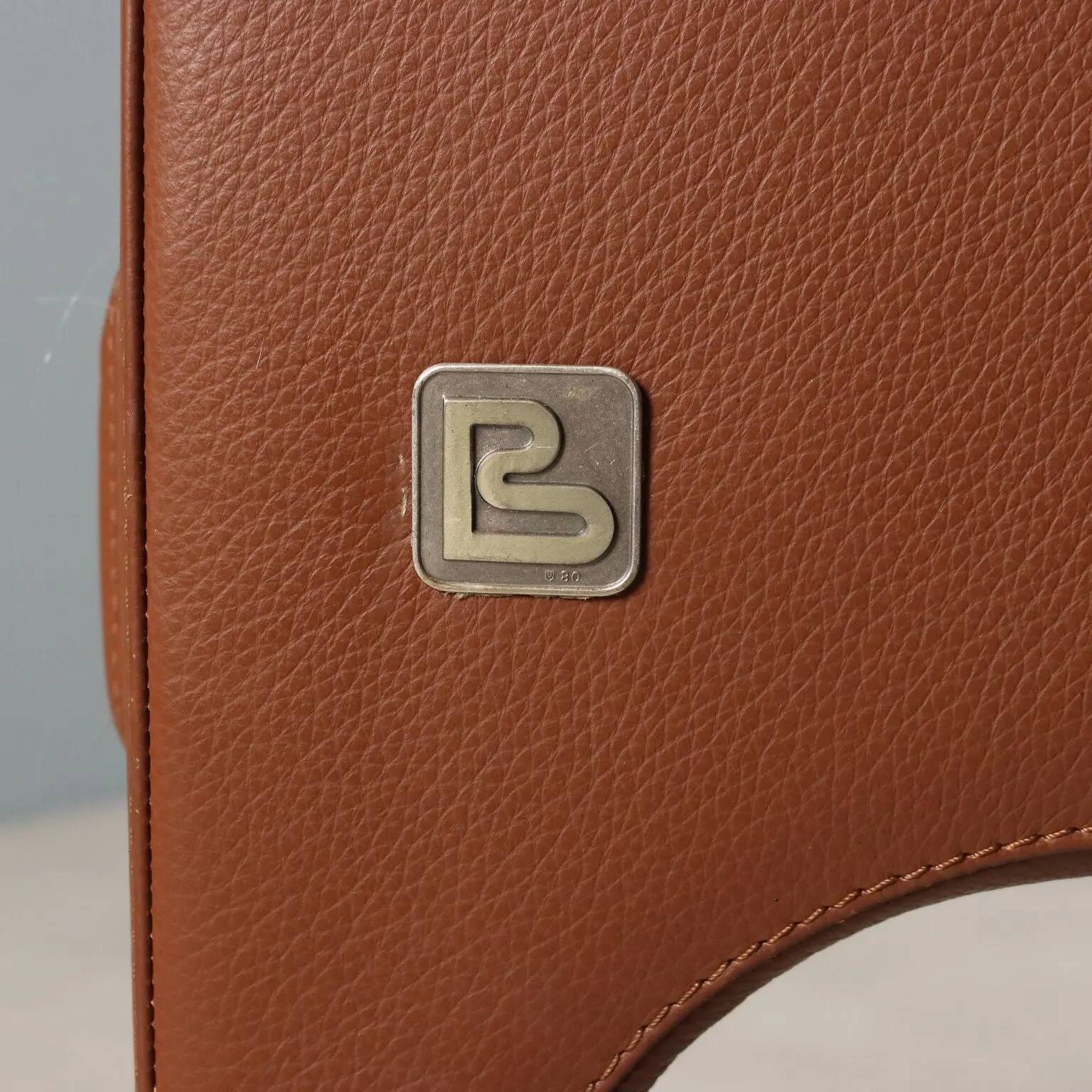 Busnelli System vintage armchair in leather, foam, 2000s design