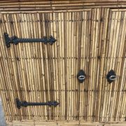 Vintage Audoux Minnet style  rattan sideboard