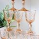 Lot de 9 verres digestifs Arcoroc rosaline