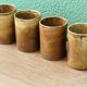 Lot de 4 mugs en grés, signés Jean Gaubier