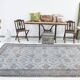 Tapis 6x10 pour salon bordé de tapis vintage turc bleu, 184x301Cm SK 1512