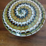 Art Deco ceramic jewelry box with spiral pattern