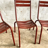 Series of 4 Fermob chairs