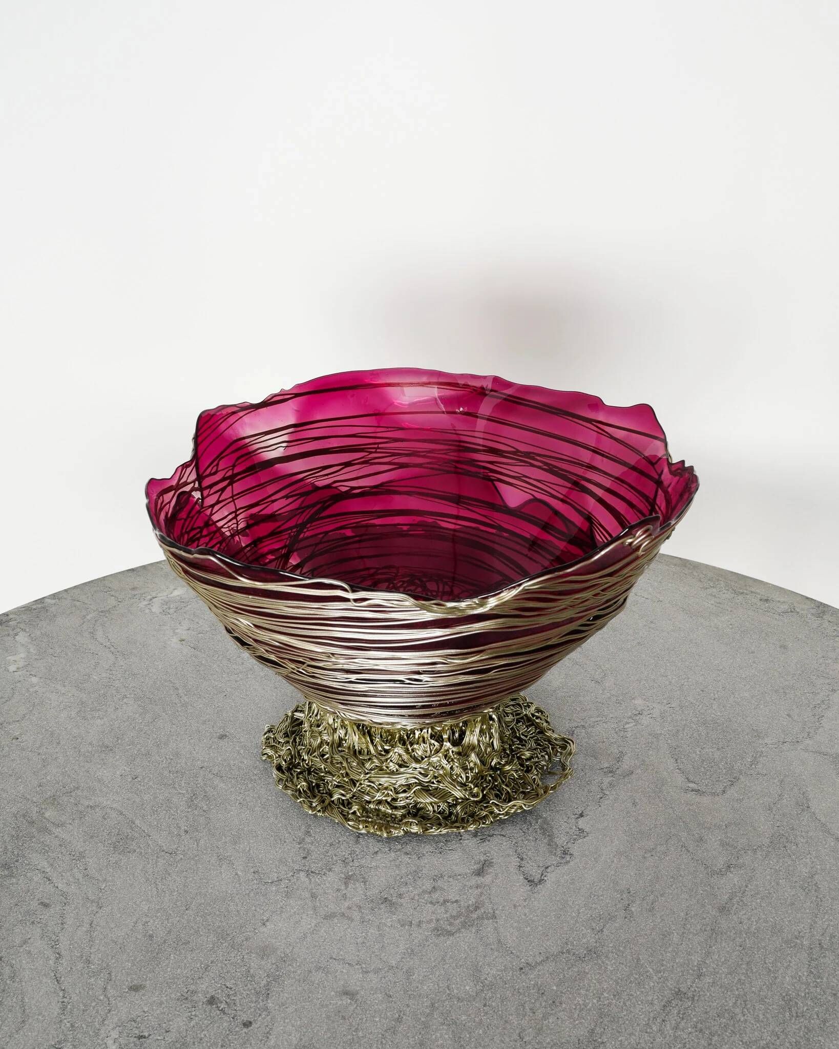 Large Contemporary "Ogiva Basket" Bowl by Gaetano Pesce