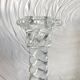 Pair of crystal column candlesticks from the 50s and 60s