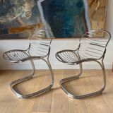 Suite of 6 Sabrina chairs by Gastone Rinaldi for Rima 1970