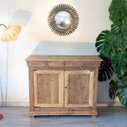 Buffet parisien ancien, Chêne clair brut