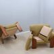 Mobil Girgi walnut wood armchairs 1970s, set of 2