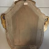 Vintage mirror in gold frame, 52x42 cm