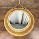 Miroir vintage jaune