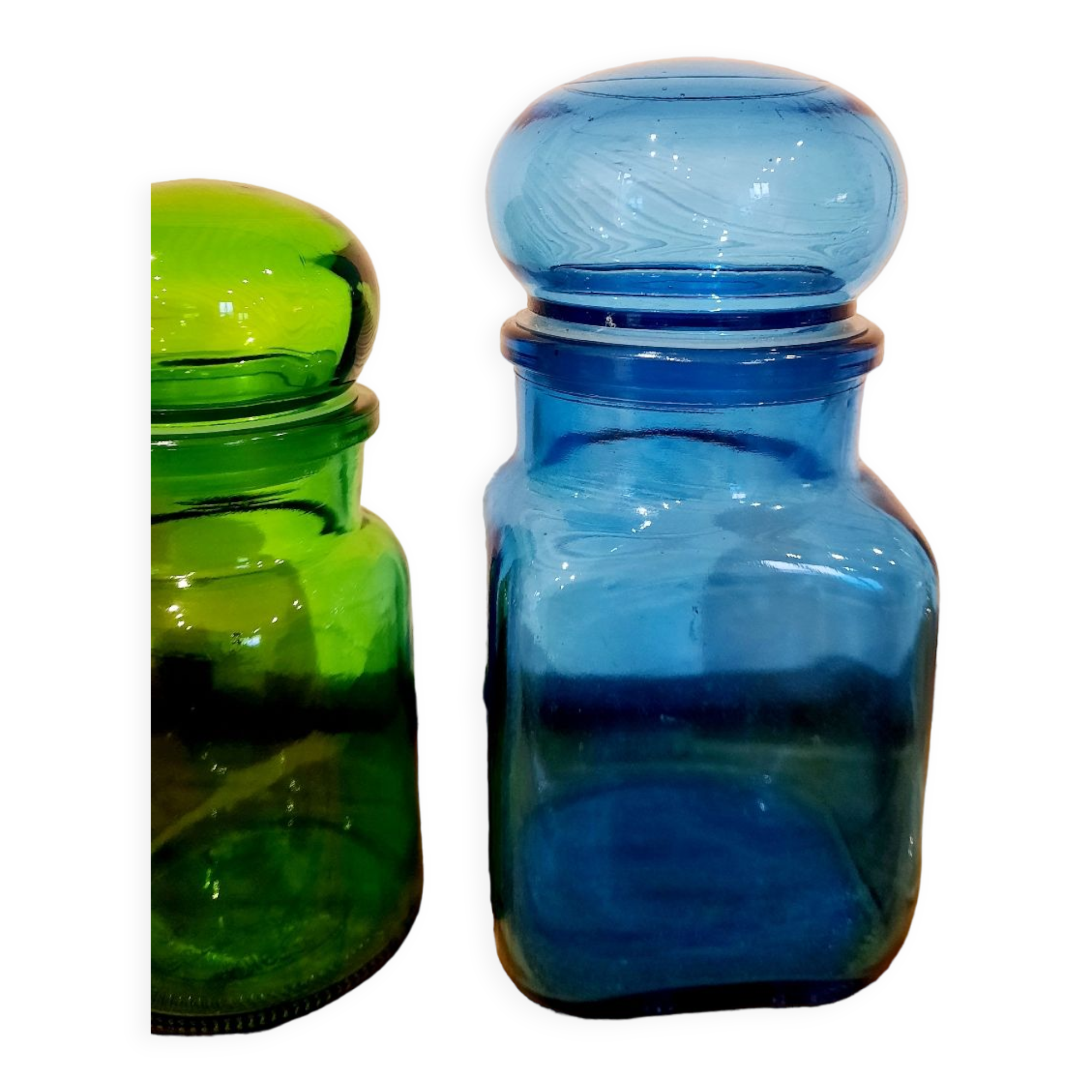 Glass pharmacy jar bottles