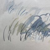 Watercolor of a landscape, signed CH. Prouvost