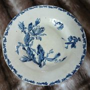 6 mismatched vintage deep plates in ironstone