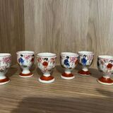 Set of 6 Vintage Japanese Egg Cups