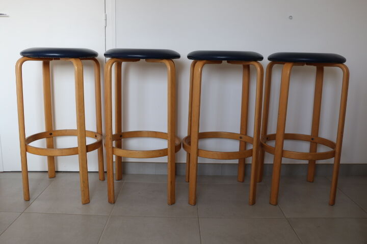 4 Danish stools Georg Petersens Mobelfabrik 840mm