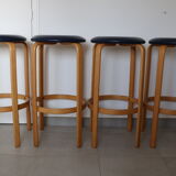 4 Danish stools Georg Petersens Mobelfabrik 840mm