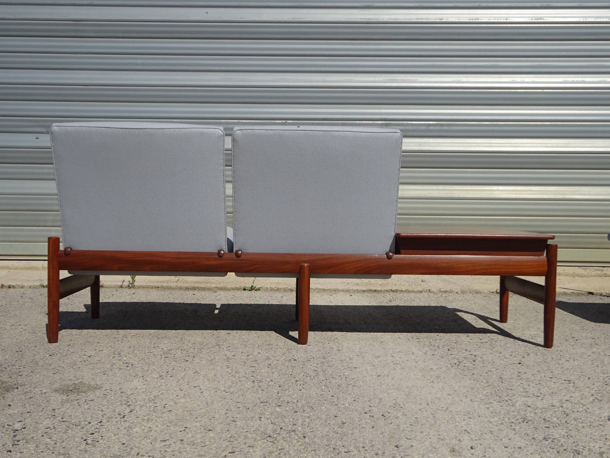 Modular vintage salon in teak signed by Karl SØrlie & SØnner.
