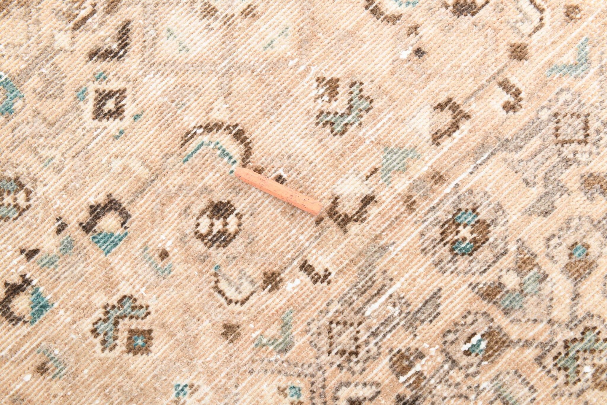 3x10 Nuances De Beige Tapis Terrestre Persan, 81x295Cm