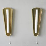Pair of Erco wall lights, 1950s