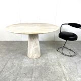 Travertine dining table, 1970s