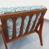 Pair of vintage Scandinavian Arne Wahl Iversen armchairs for Komfort teak