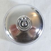 3 Ancient porcelain switches and industrial vintage crhomé metal