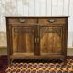 Rustic Art Deco buffet from the 1930s in chestnut wood.