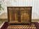 Rustic Art Deco buffet from the 1930s in chestnut wood.