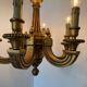 Lustre chandelle bois sculpté années 60