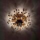Gold-Plated Metal & Murano Crystal Flowers Flush Mount from Banci Firenze