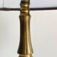 MASSIVE BRASS LAMP and VINTAGE Velvet