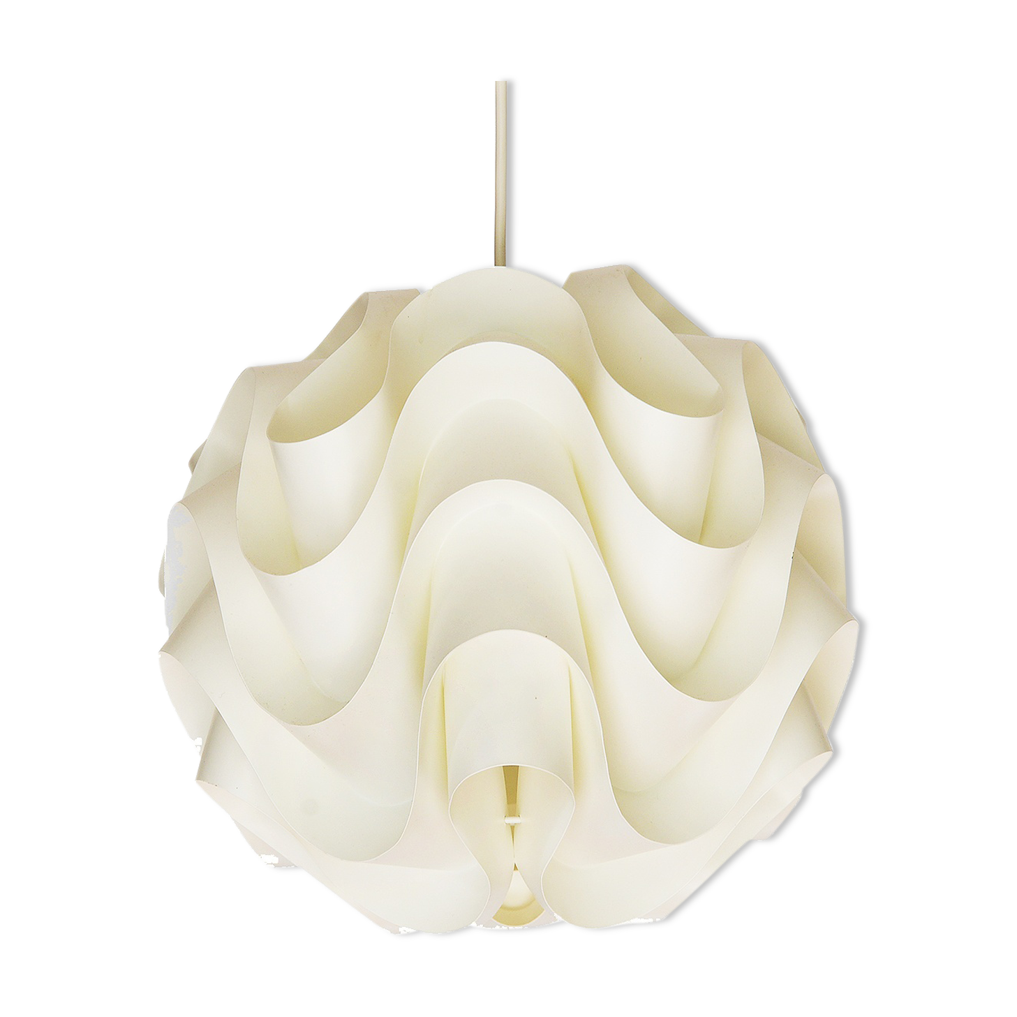 Pendant light P172 by Poul Christiansen for Le Klint. Denmark 1970s