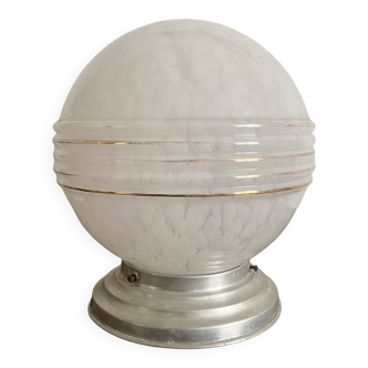 Art Deco glass ball ceiling light from Clichy