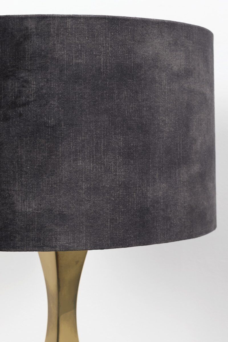Brass & Velvet Table Lamp