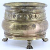 Old brass pot cache