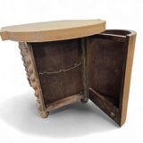 Petit meuble bar art déco vintage incurvé / meuble à thé / vitrine