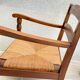 Wood armchair turned mulched way