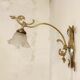 Bronze Modernist wall lamp. Spain, 1930s.