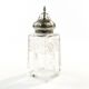 Art Deco sugar bowl, crystal, silver, United Kingdom, early 20th century
