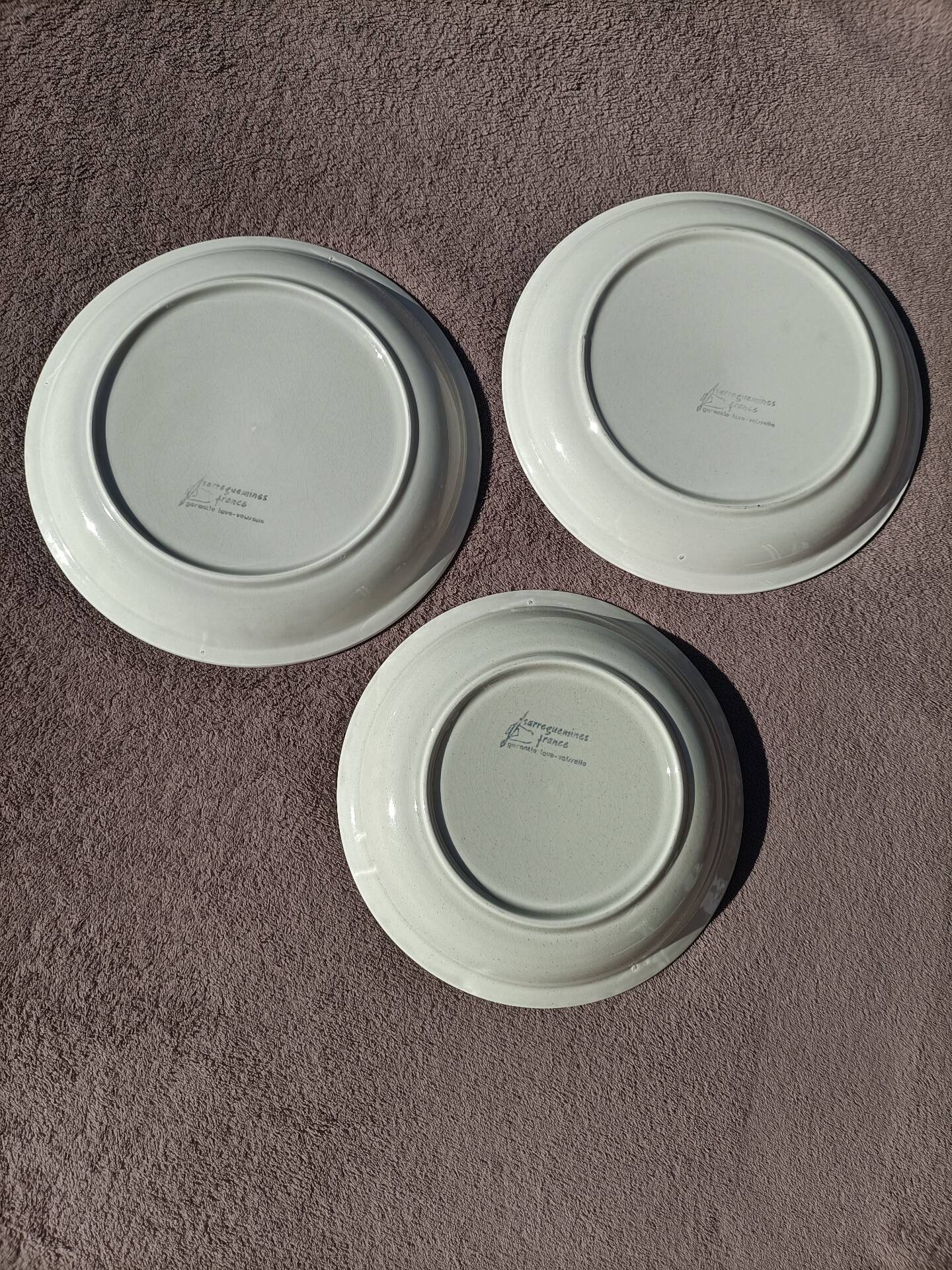 Ensemble Assiettes Sarreguemines